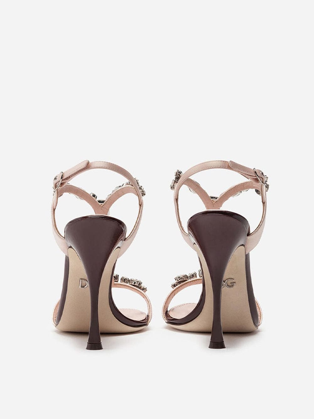 Dolce & Gabbana Crystal-Embellished Kiera T-Strap Sandals