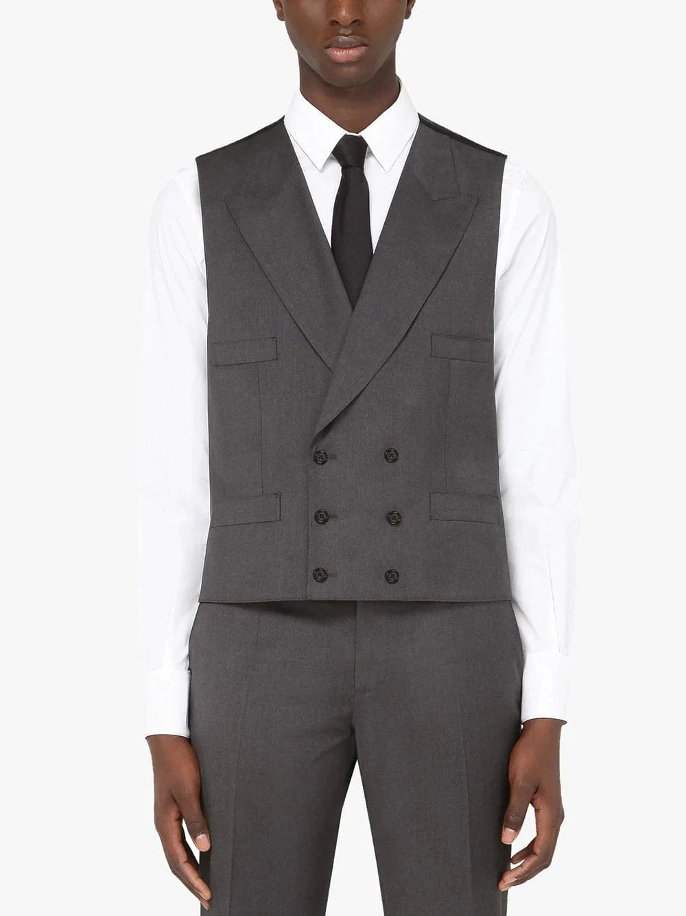 Dolce & Gabbana Double-Breasted Two-piece Wool Suit
