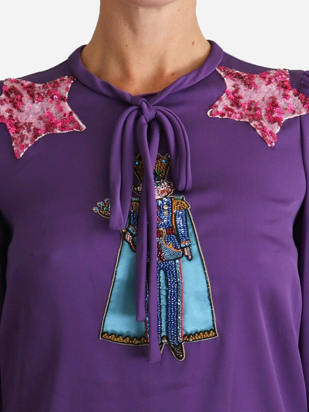 Dolce & Gabbana Embellished Appliquéd Fairy Tale Blouse