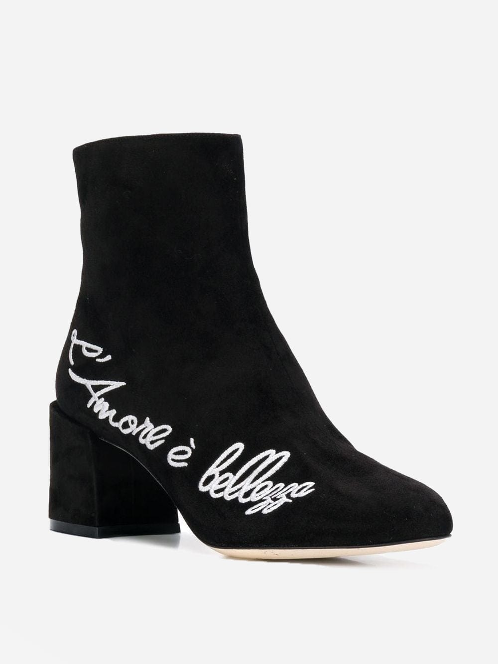 Dolce & Gabbana Embroidered Ankle Boots