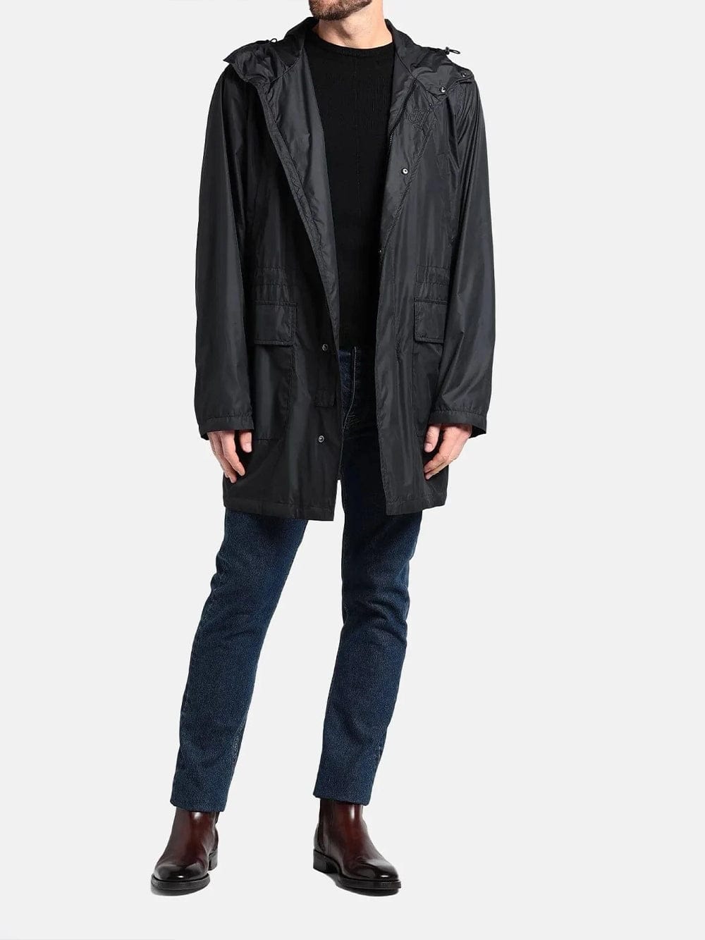 Dolce & Gabbana Embroidered Logo Parka Jacket