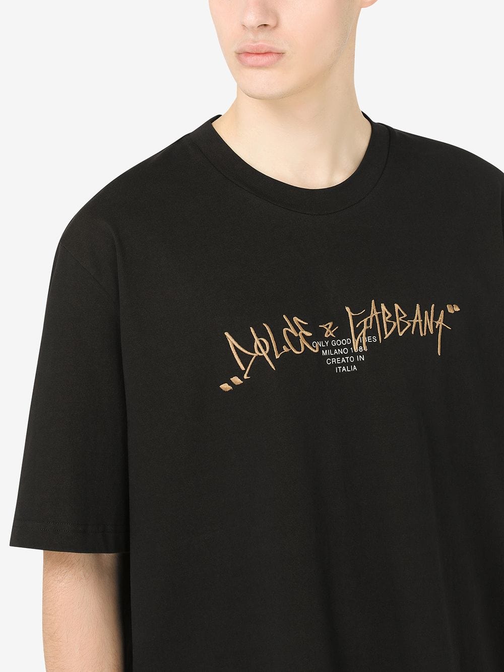 Dolce & Gabbana Embroidered Logo T-Shirt
