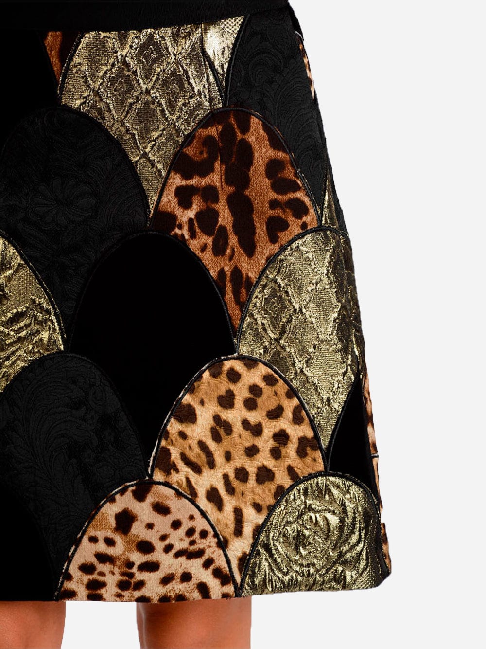 Dolce & Gabbana Embroidered Patchwork Skirt