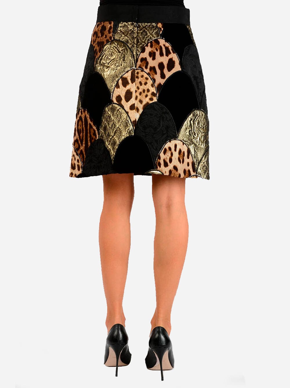 Dolce & Gabbana Embroidered Patchwork Skirt