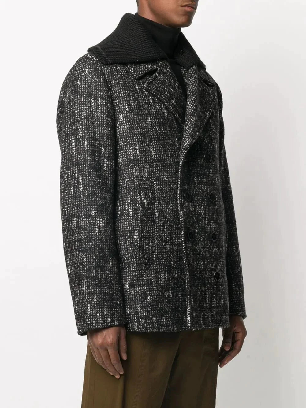 Dolce & Gabbana Fantasia Check Wool Coat