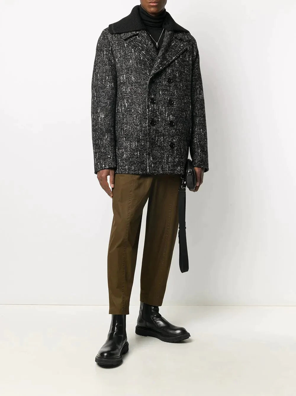 Dolce & Gabbana Fantasia Check Wool Coat