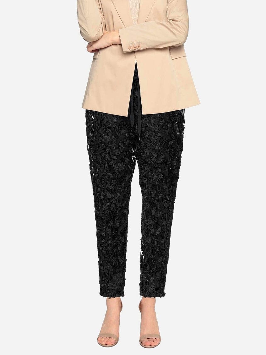 Dolce & Gabbana Floral Lace Tapered Trousers