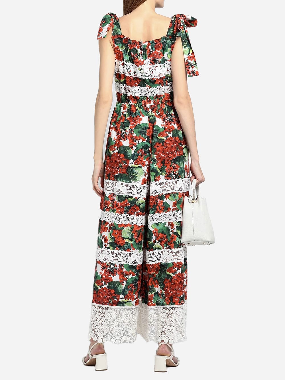 Dolce & Gabbana Floral Lace-Trimmed Jumpsuit