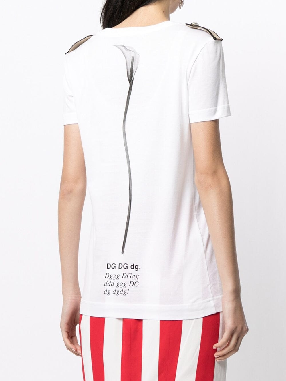 Dolce & Gabbana Floral-Print Crewneck T-shirt