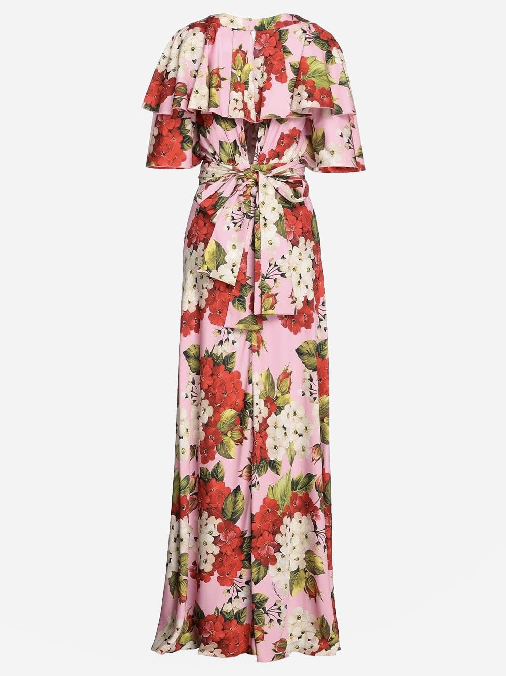 Dolce & Gabbana Floral-Print Belted Maxi Dress