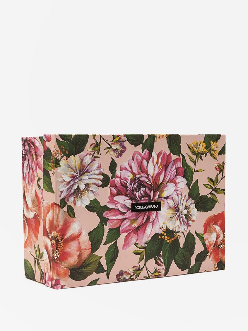 Dolce & Gabbana Geranium Print Lace-Up Boots