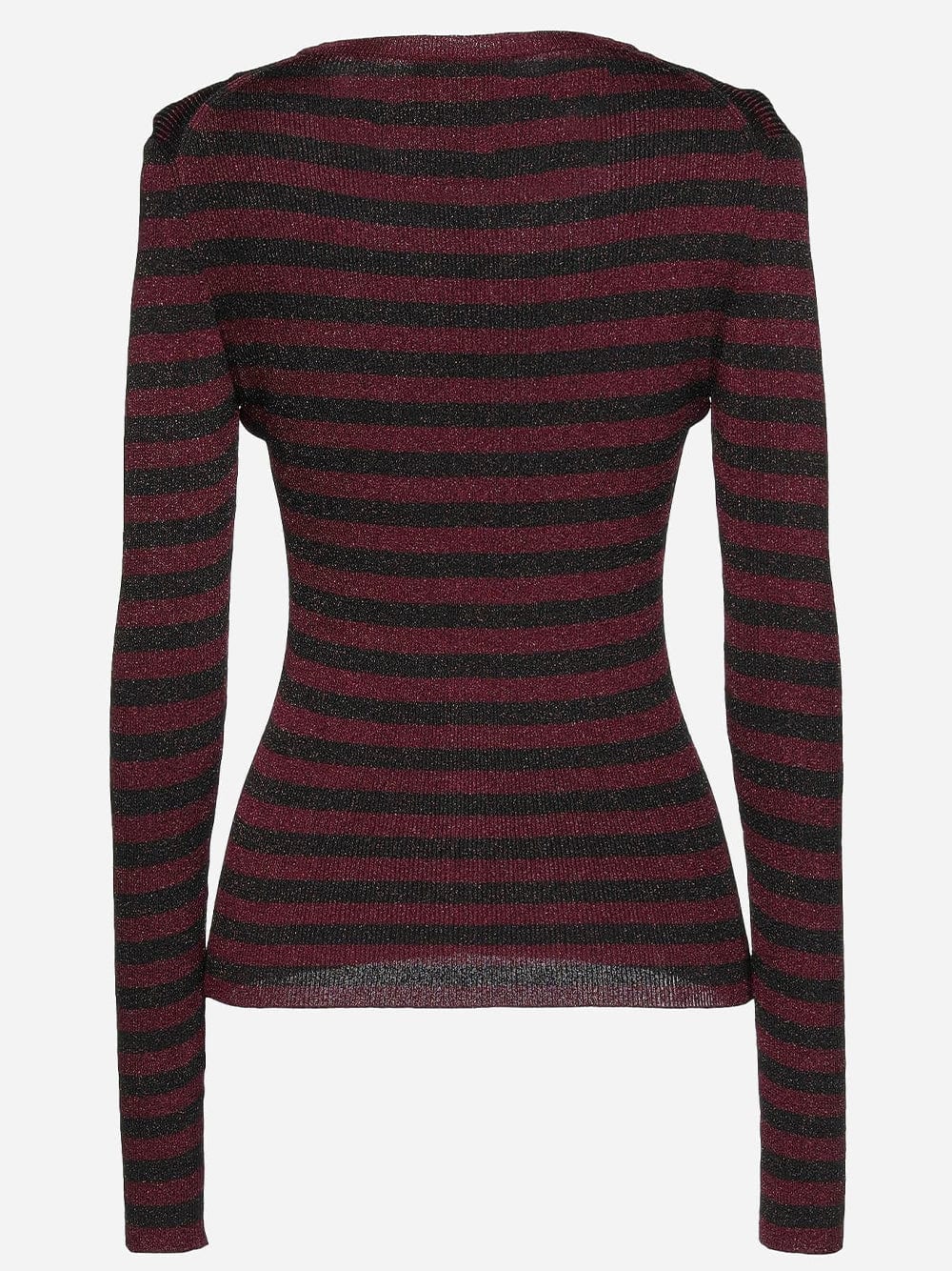 Dolce & Gabbana Glitter-Effect Striped Knit Top