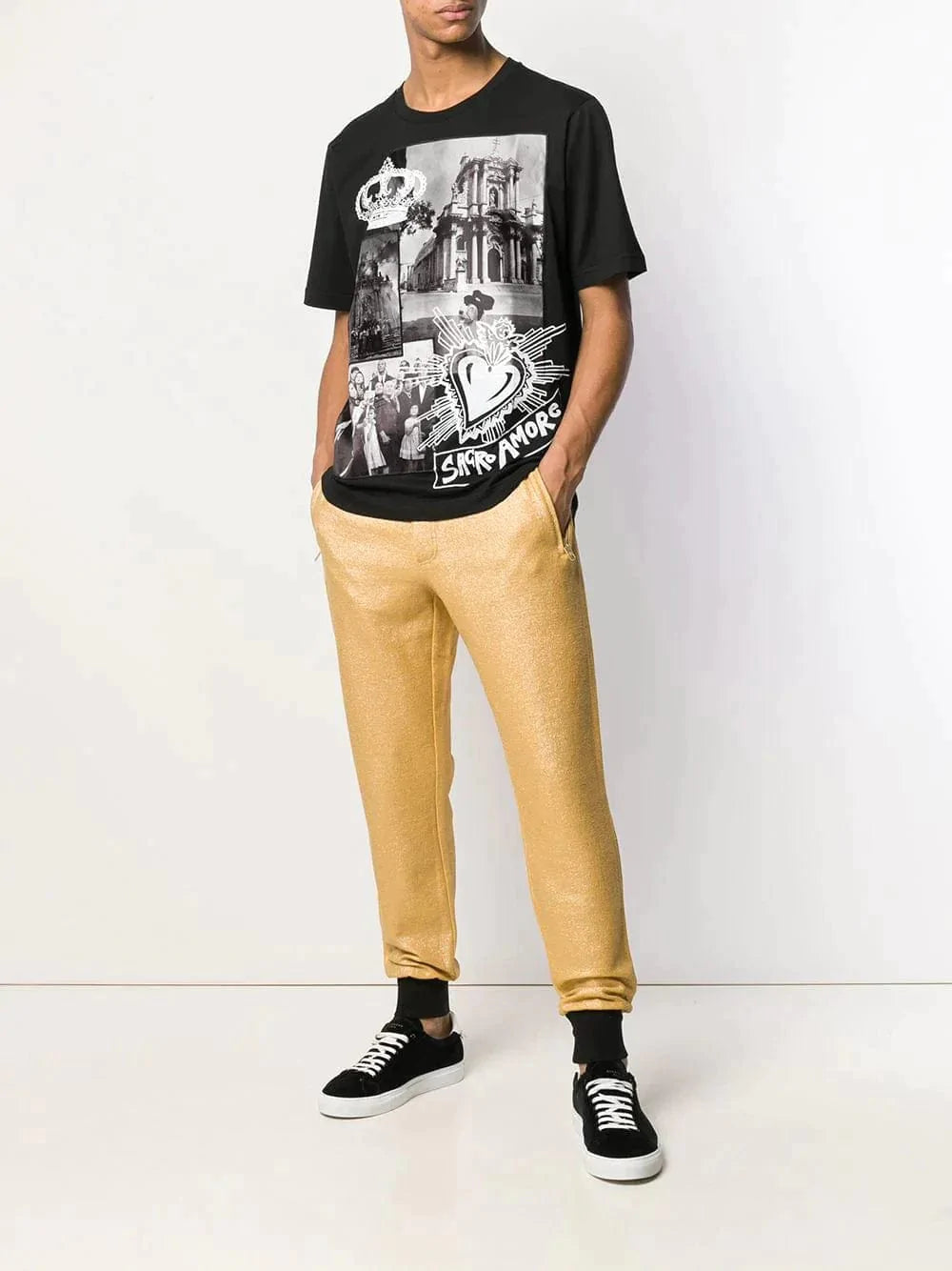 Dolce & Gabbana Pig Embossed Sweatpants