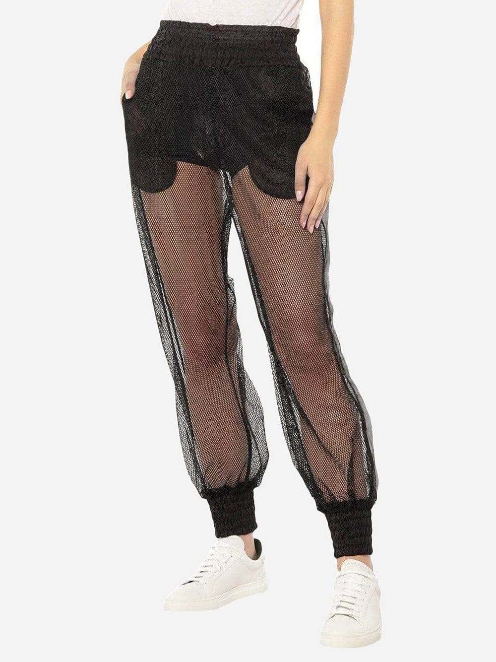 Dolce & Gabbana High Waist Mesh Sweatpants