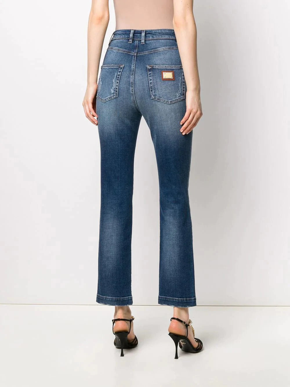 Dolce & Gabbana High-Waisted Cropped Jeans