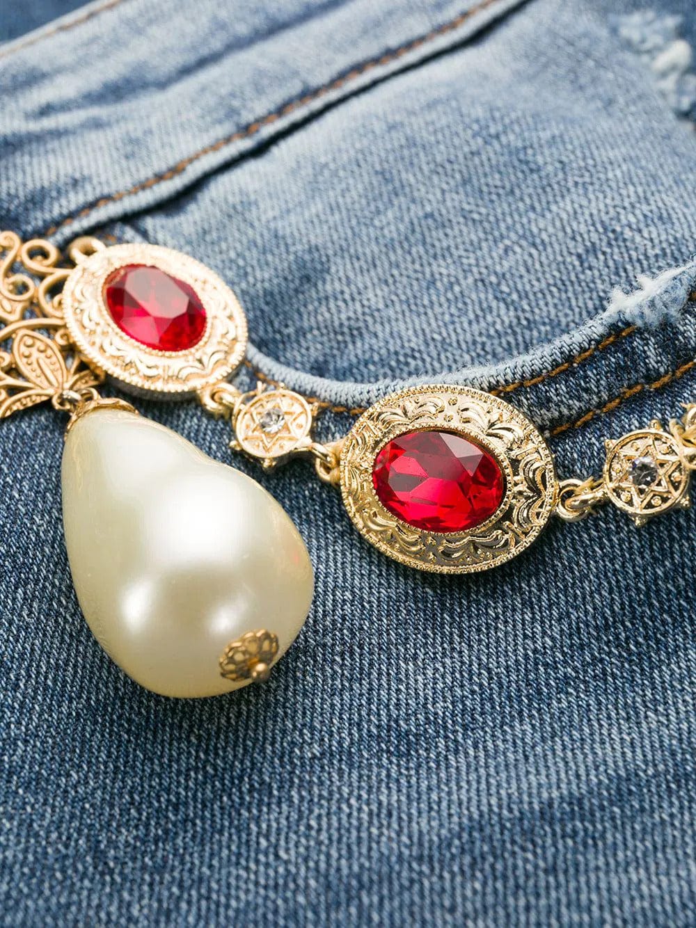 Dolce & Gabbana High-Waisted Cropped Jeans