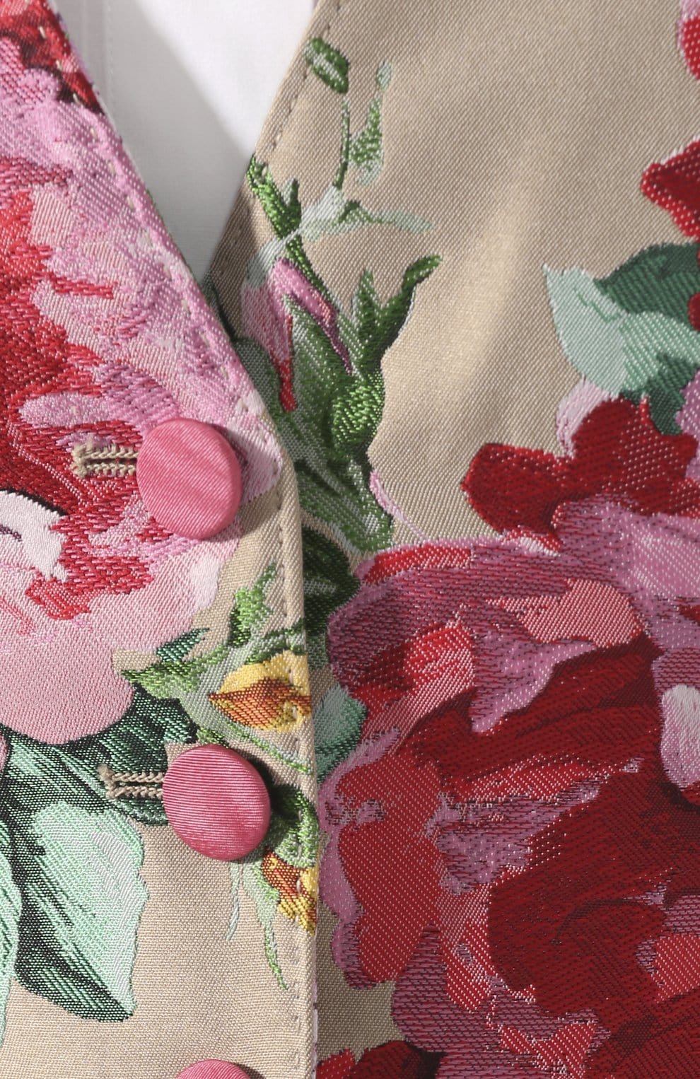 Dolce & Gabbana Jacquard Floral-Print Waistcoat