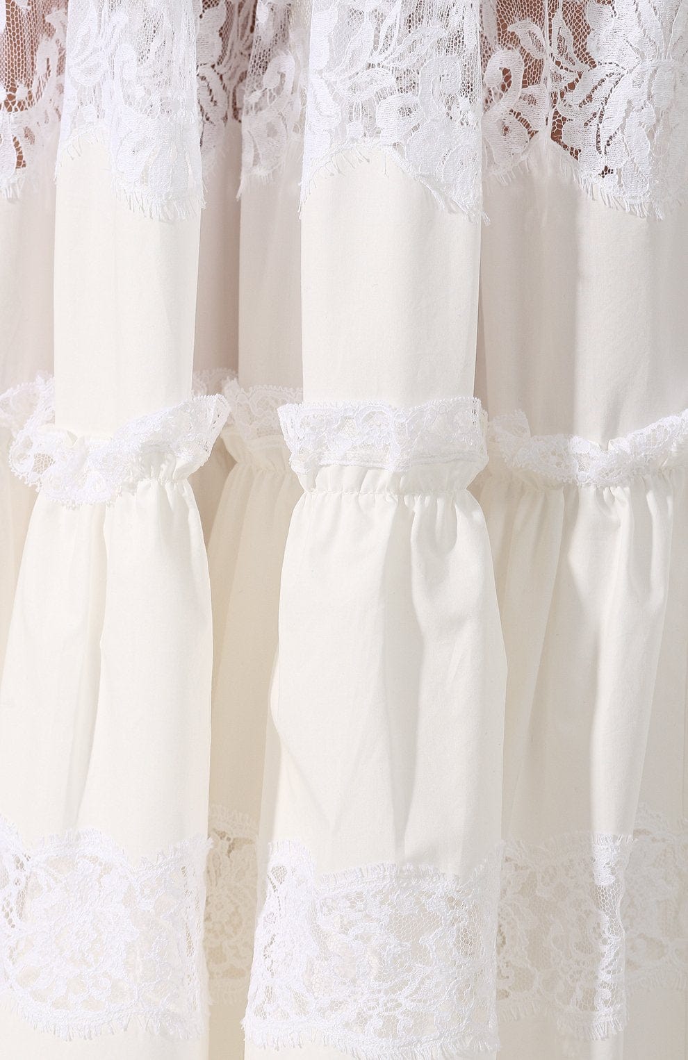 Dolce & Gabbana Lace Trim Maxi Dress