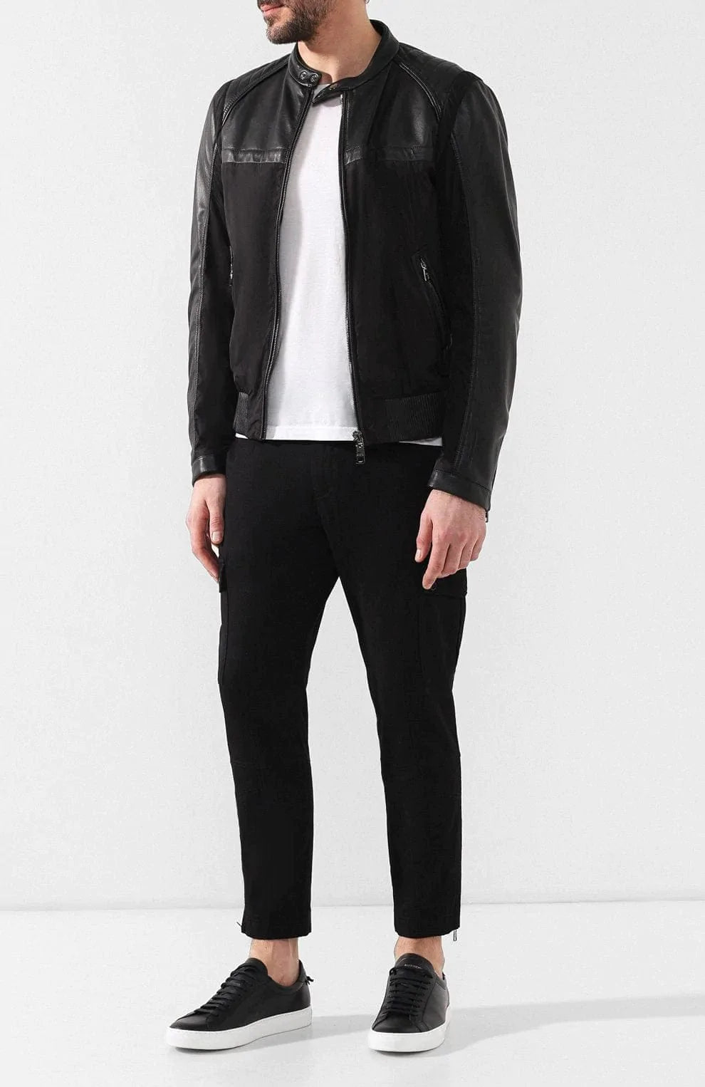 Dolce & Gabbana Leather Bomber Jacket