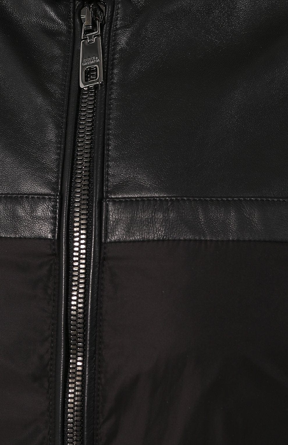 Dolce & Gabbana Leather Bomber Jacket