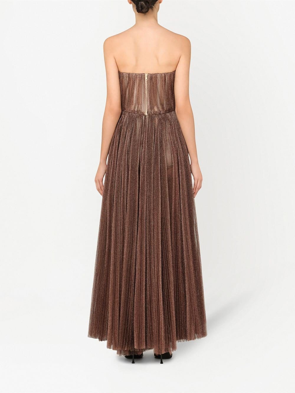 Dolce & Gabbana Metallic-Effect Long Dress