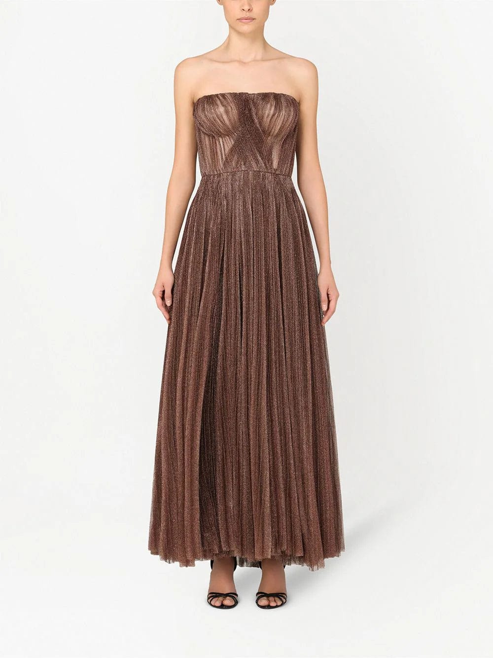 Dolce & Gabbana Metallic-Effect Long Dress