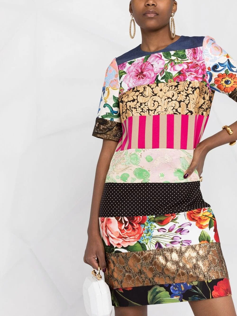 Dolce & Gabbana Multi-Patchwork Dress