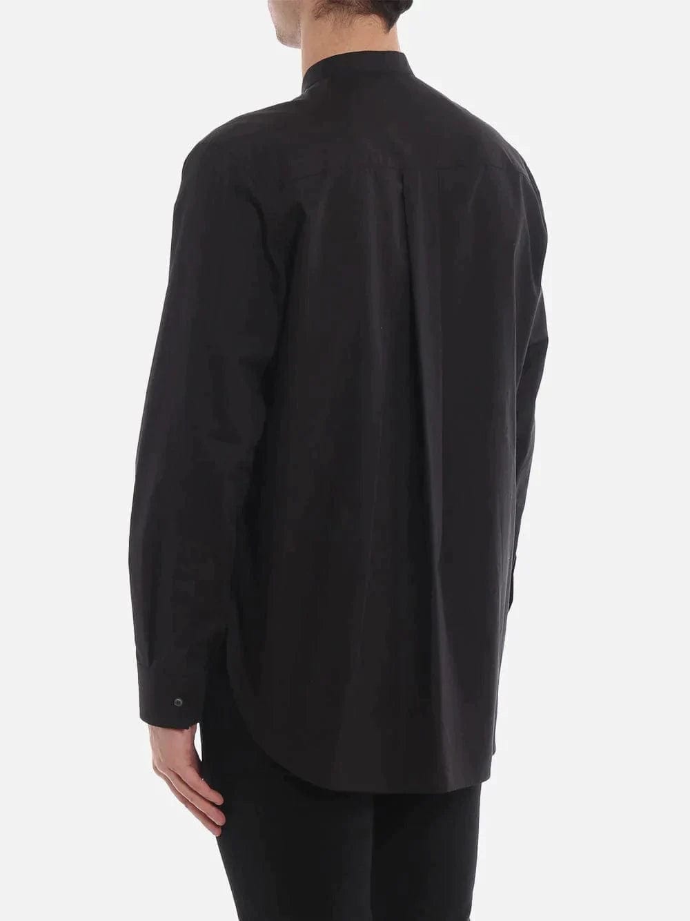 Dolce & Gabbana Oversize Mandarin Collar Cotton Shirt