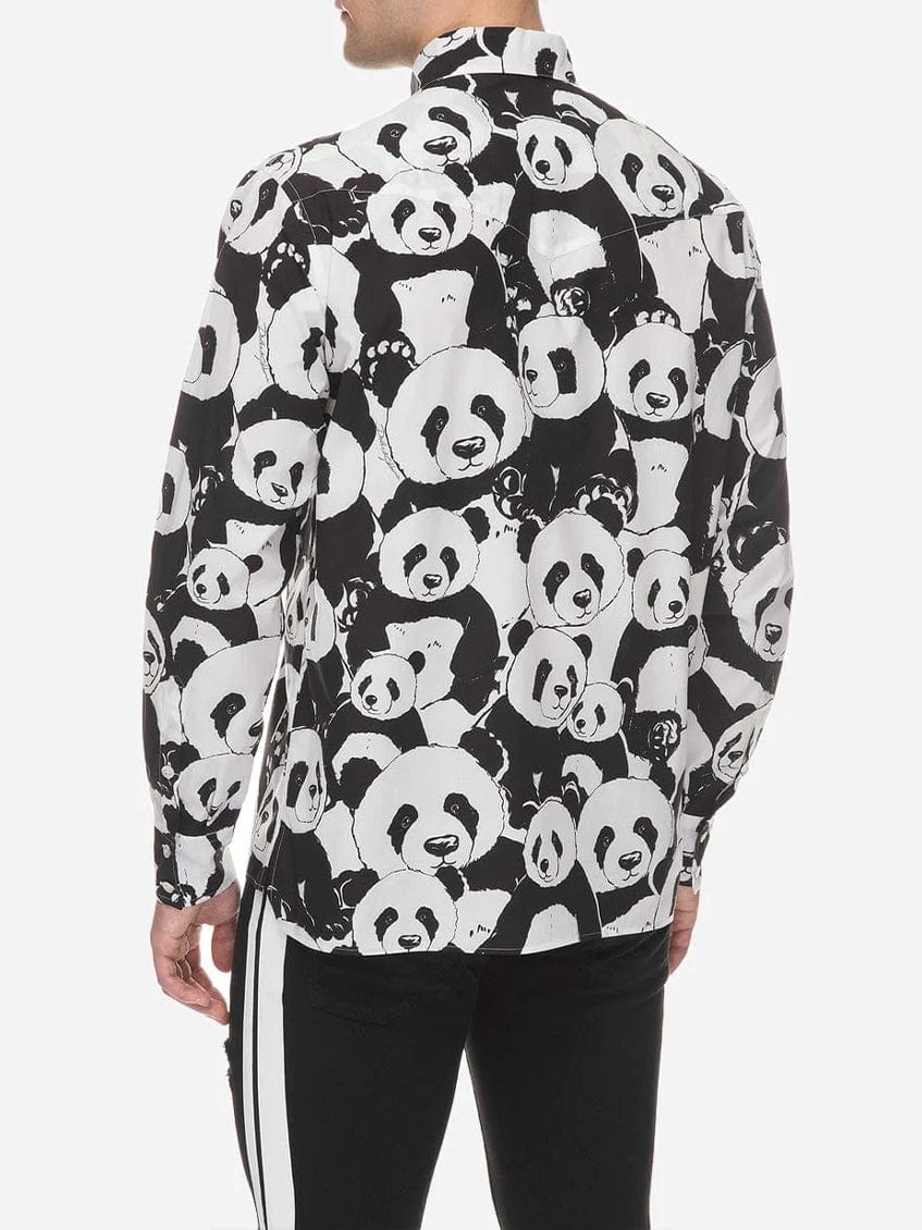 Dolce & Gabbana Panda-Print Casual Shirt