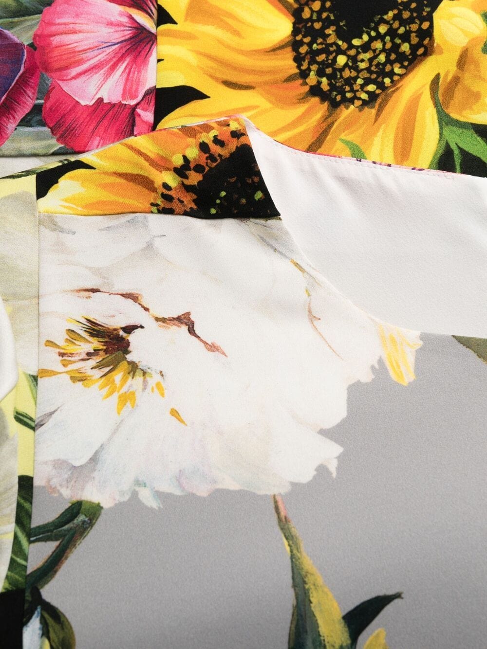 Dolce & Gabbana Patchwork Charmeuse Dress