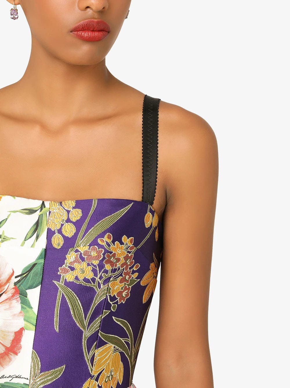 Dolce & Gabbana Patchwork Jacquard-Woven Dress