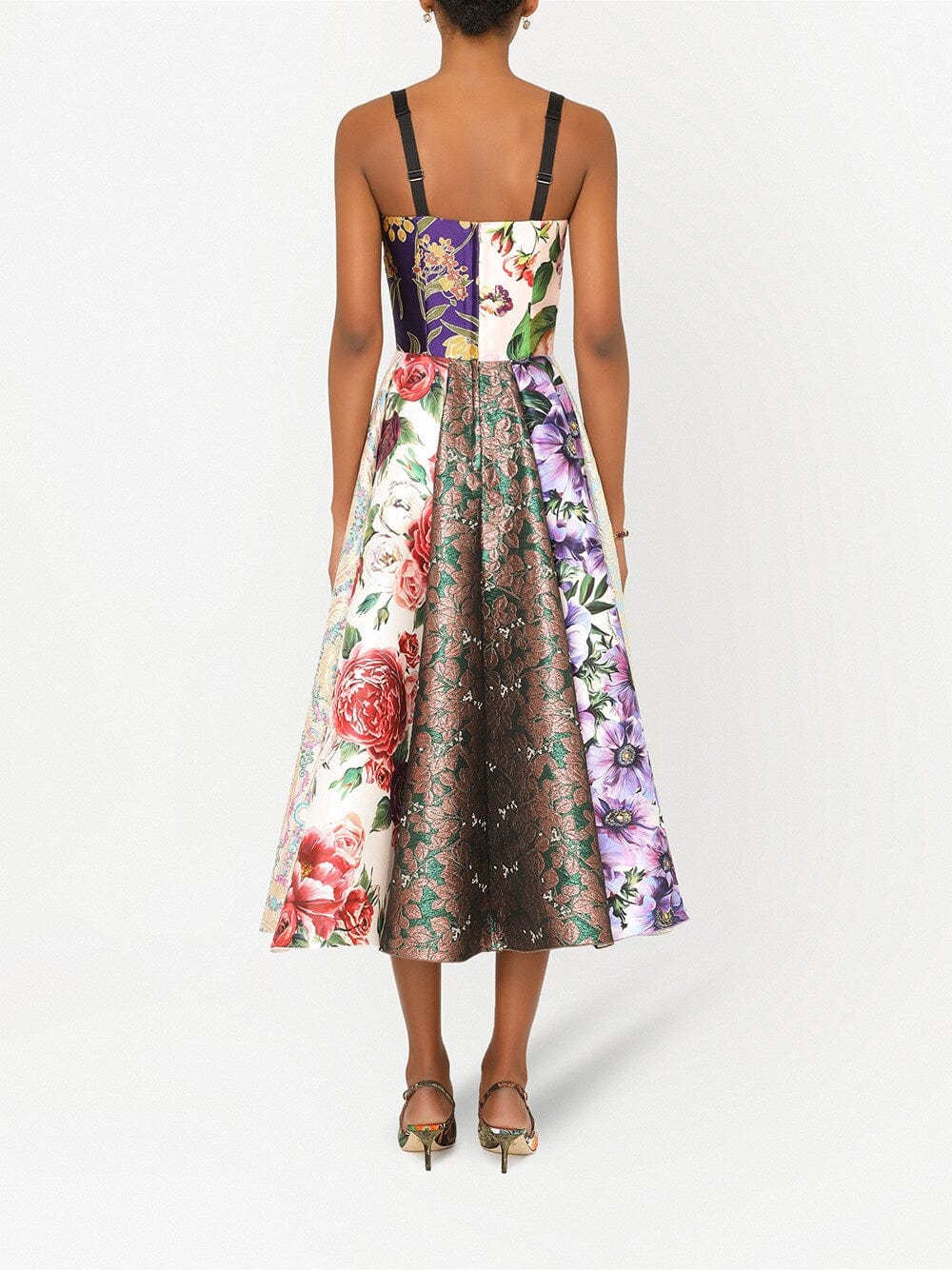 Dolce & Gabbana Patchwork Jacquard-Woven Dress