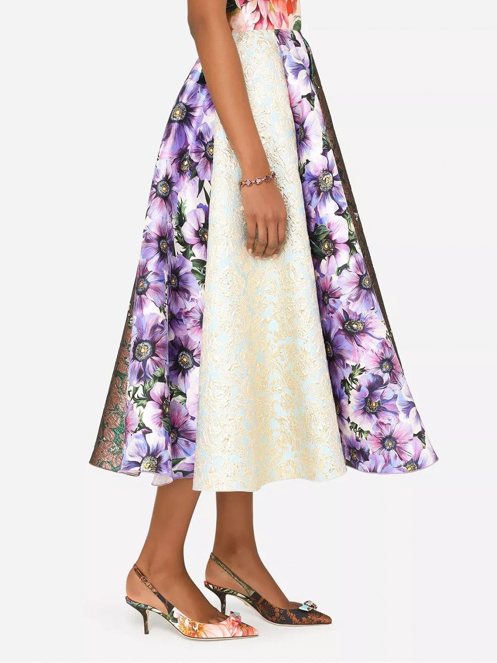 Dolce & Gabbana Patchwork Jacquard-Woven Dress