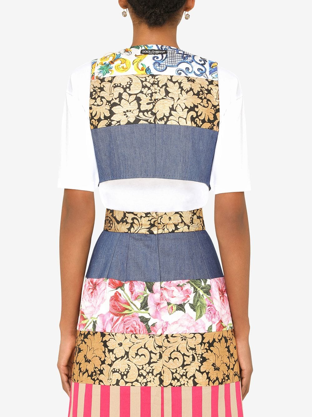 Dolce & Gabbana Patchwork-Print Waistcoat