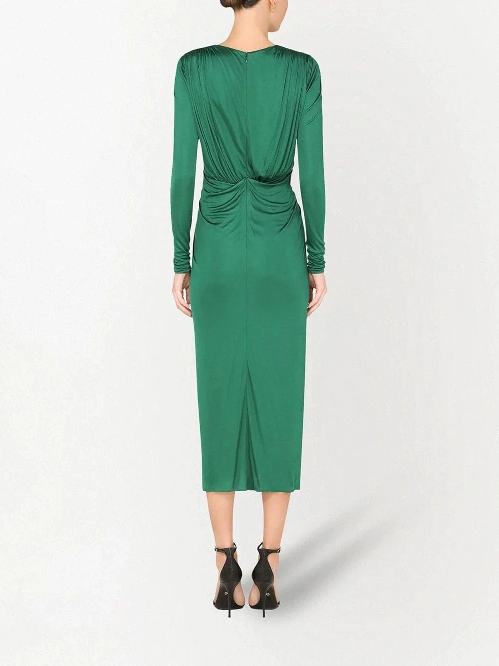 Dolce & Gabbana Plissè Georgette Cocktail Dress