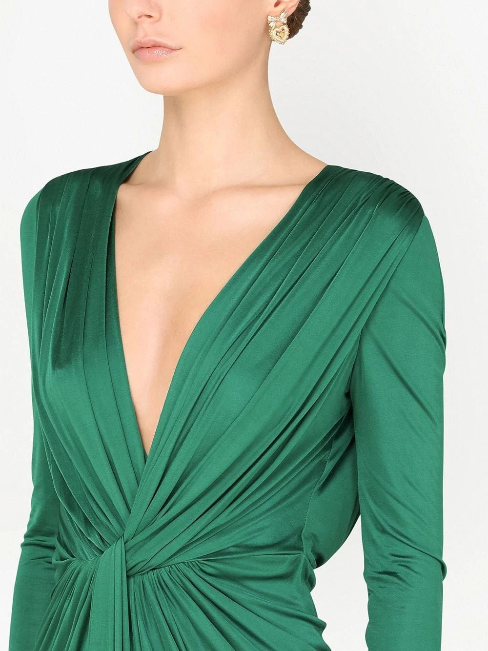 Dolce & Gabbana Plissè Georgette Cocktail Dress