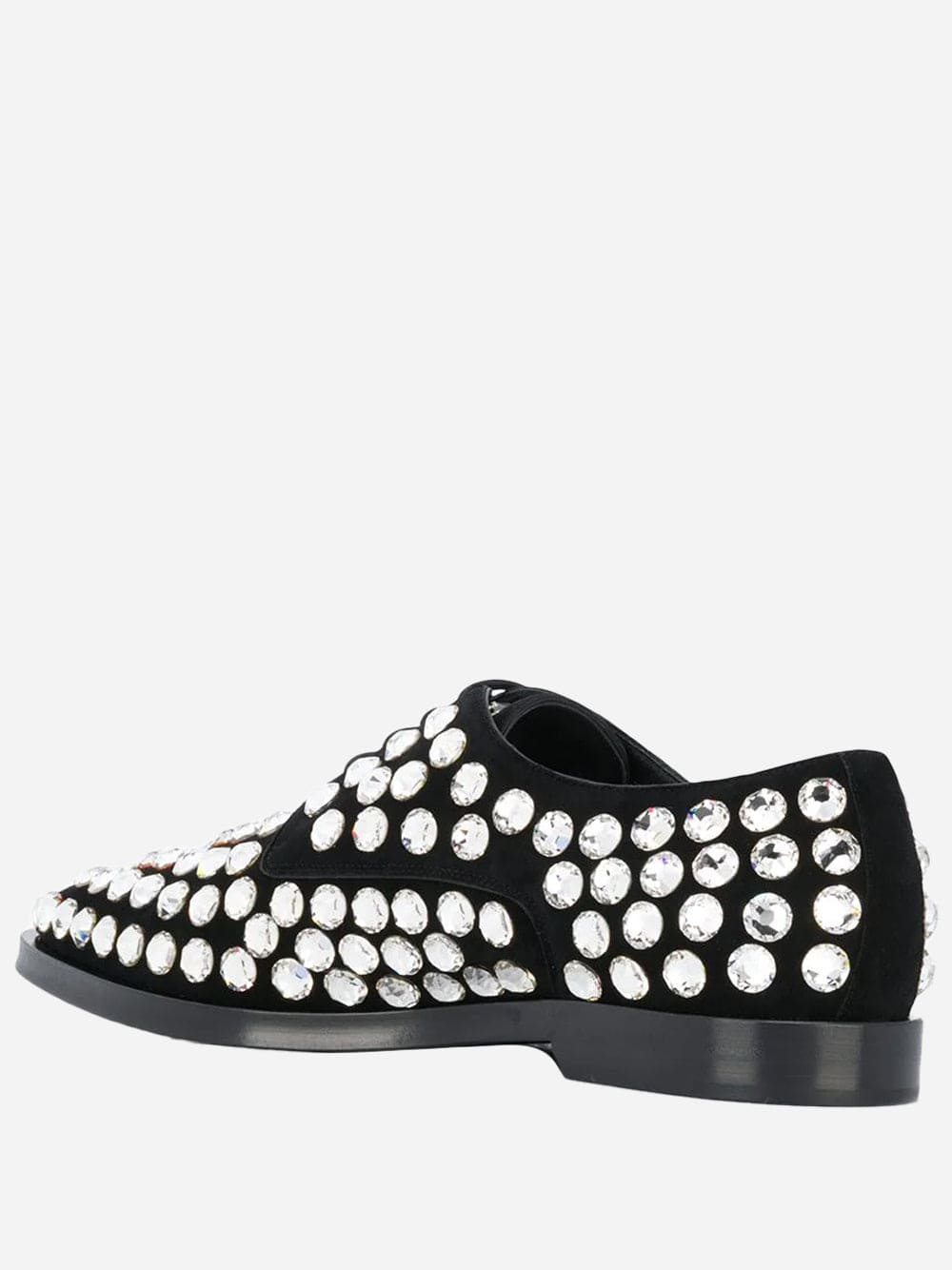 Dolce & Gabbana Rhinestone Embellished Derby Shoes