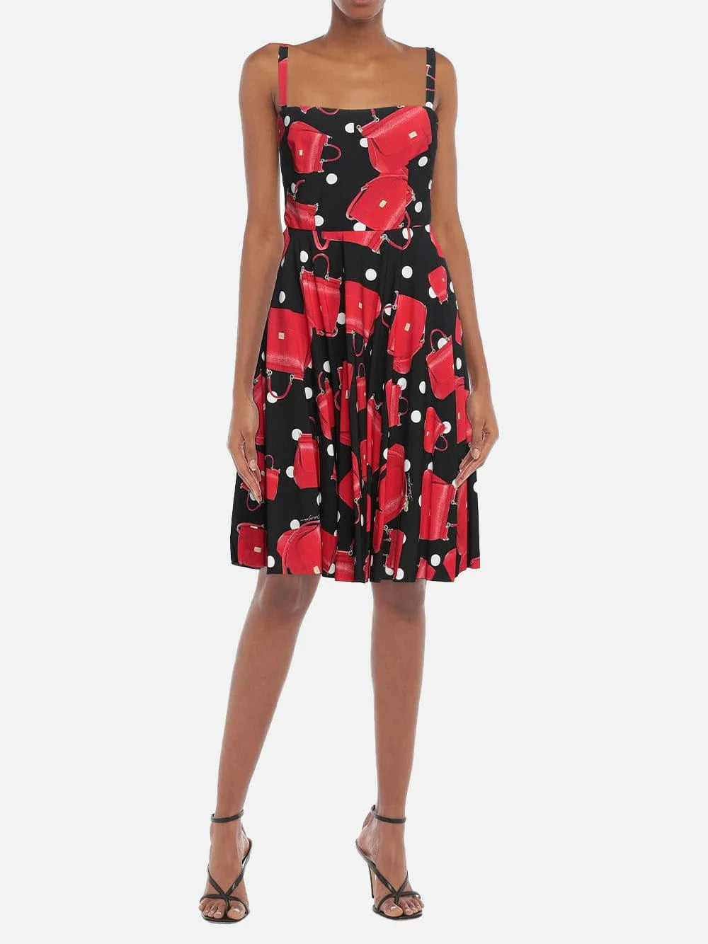 Dolce & Gabbana Sicily Bag-Print De Chine Dress