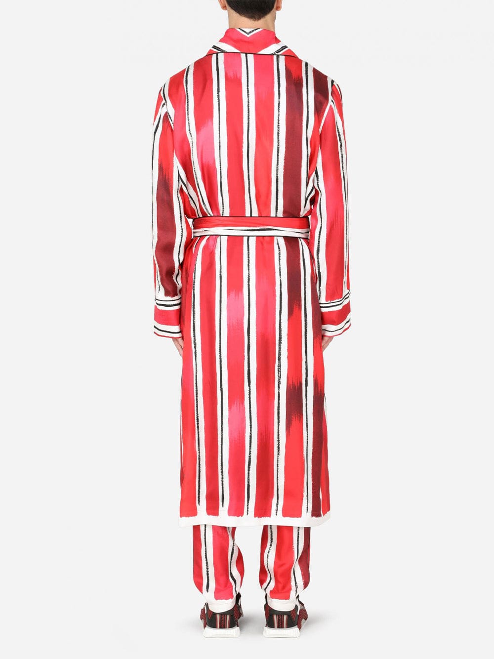 Dolce & Gabbana Silk Brushstroke-Print Robe