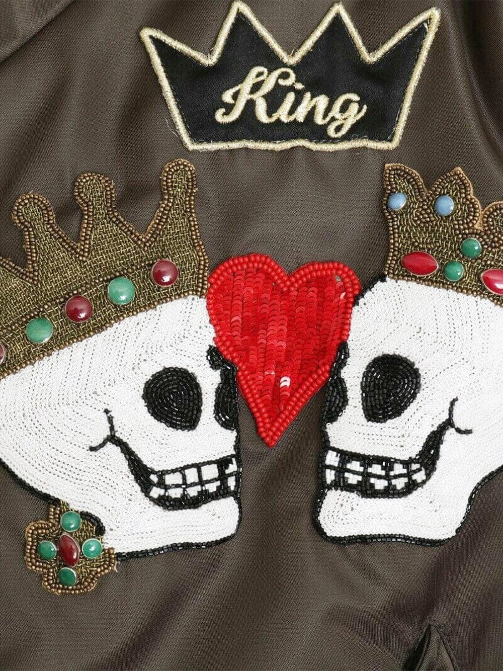 Dolce & Gabbana Skull Motif Bomber Jacket