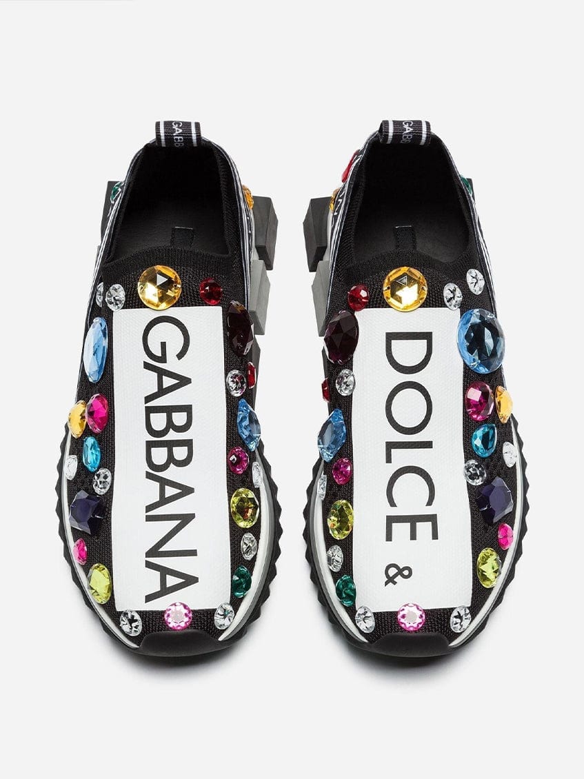 Dolce & Gabbana Sorrento Crystal-Embellished Sneakers