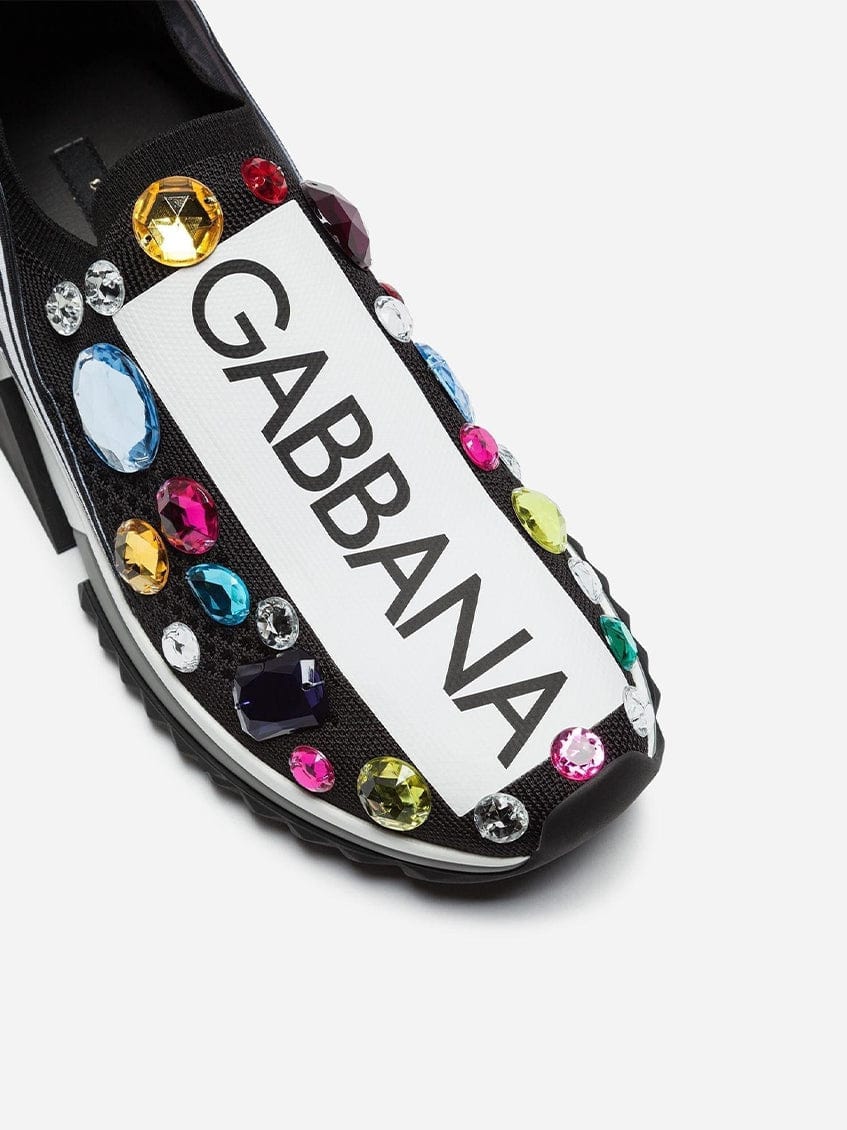 Dolce & Gabbana Sorrento Crystal-Embellished Sneakers