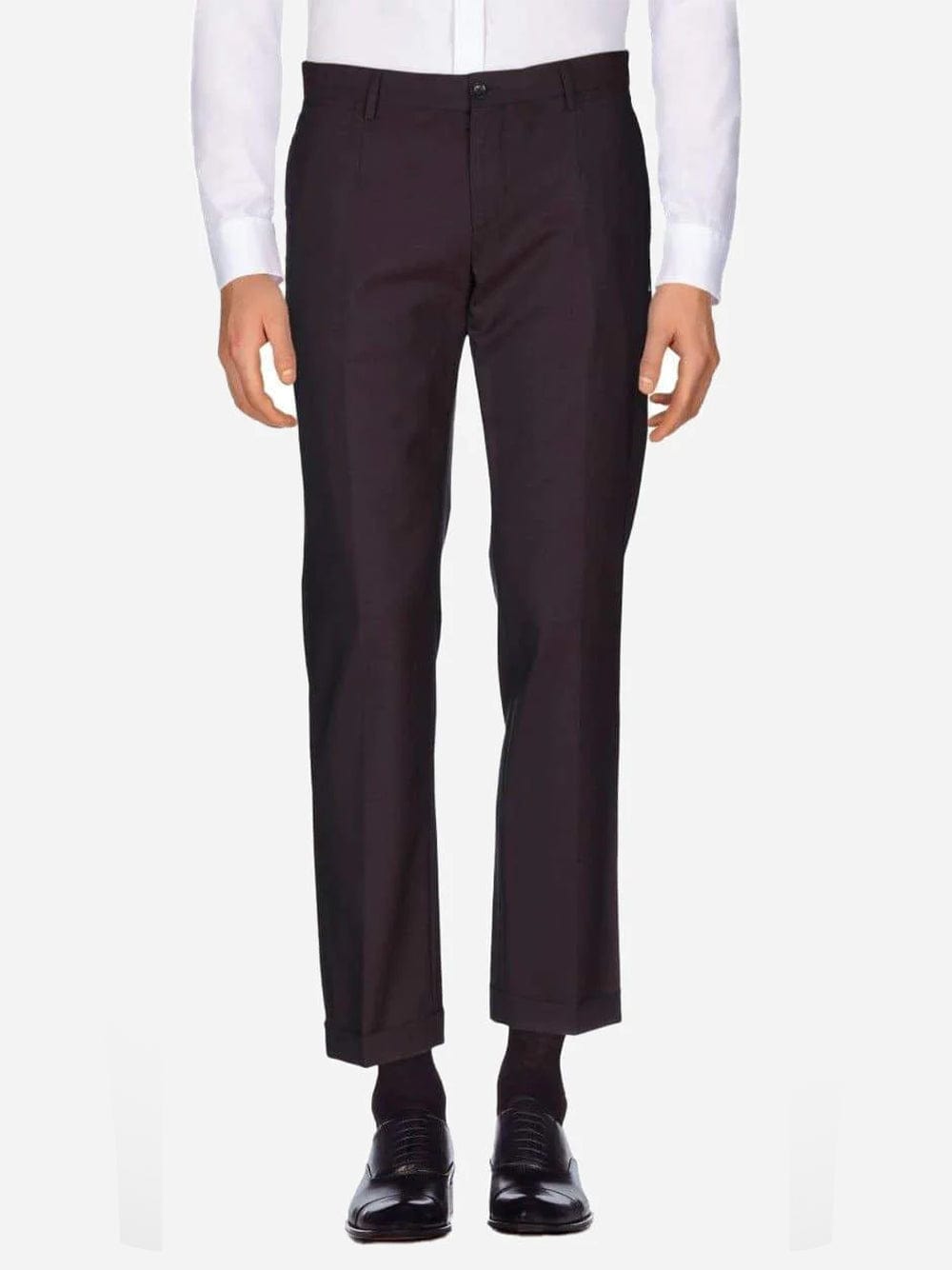 Dolce & Gabbana Stretch Slim-Fit Formal Wool Trousers