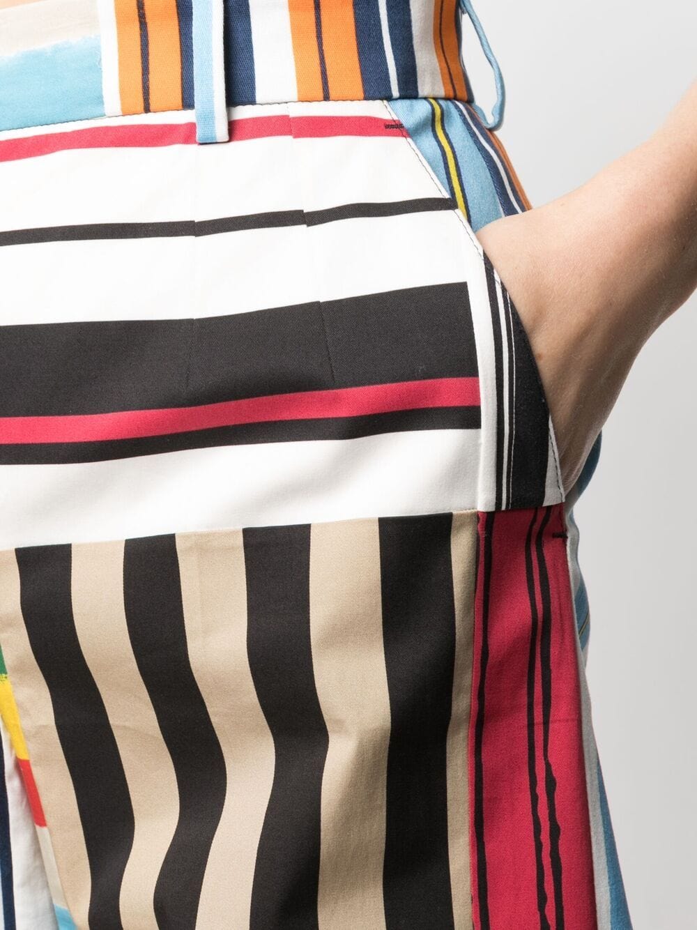 Dolce & Gabbana Stripe-Print High-Waisted Pants