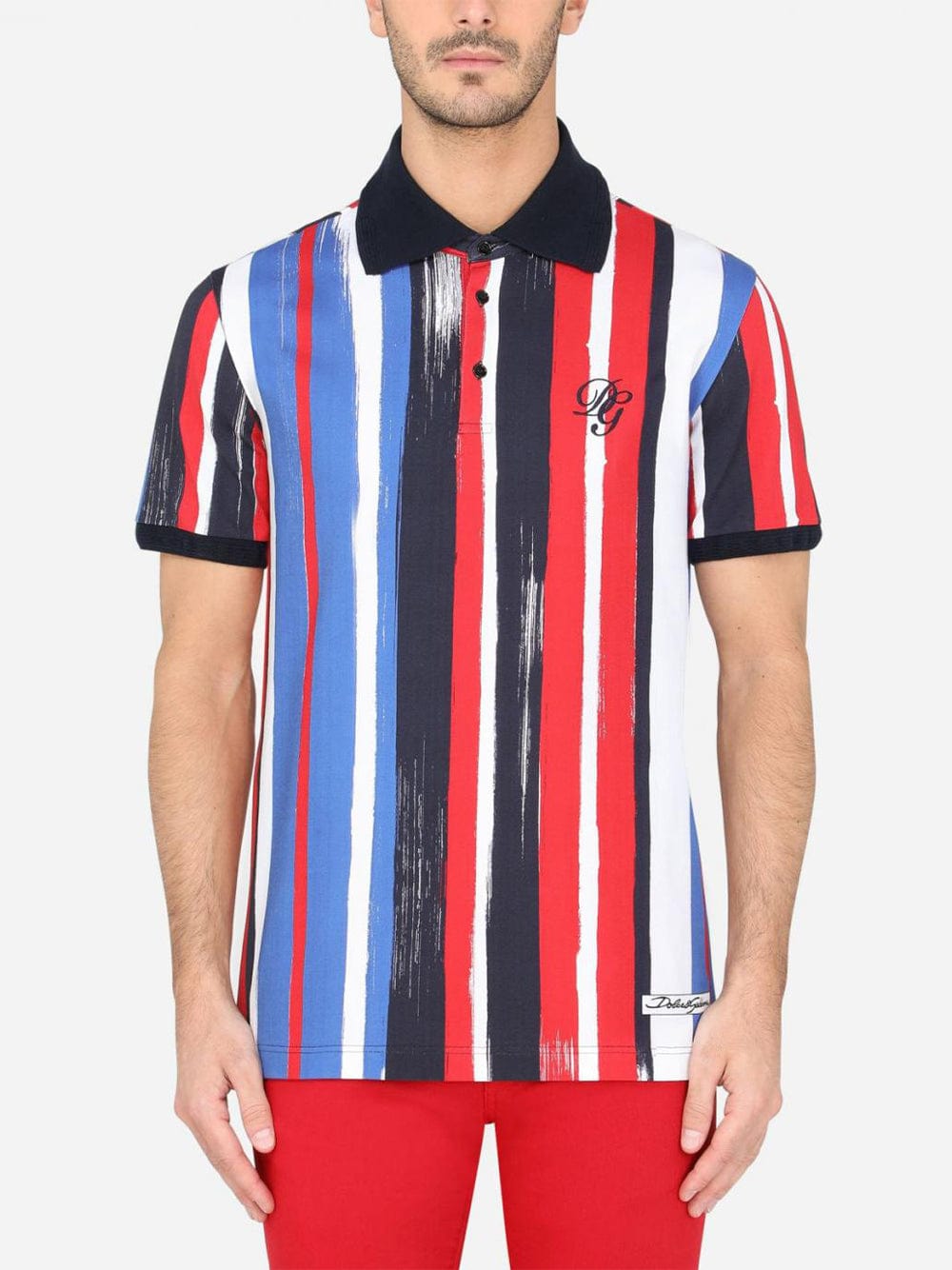 Dolce & Gabbana Striped Polo Shirt