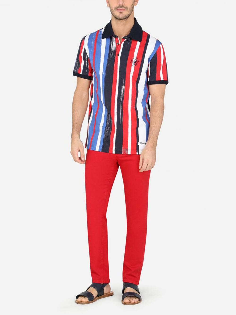 Dolce & Gabbana Striped Polo Shirt