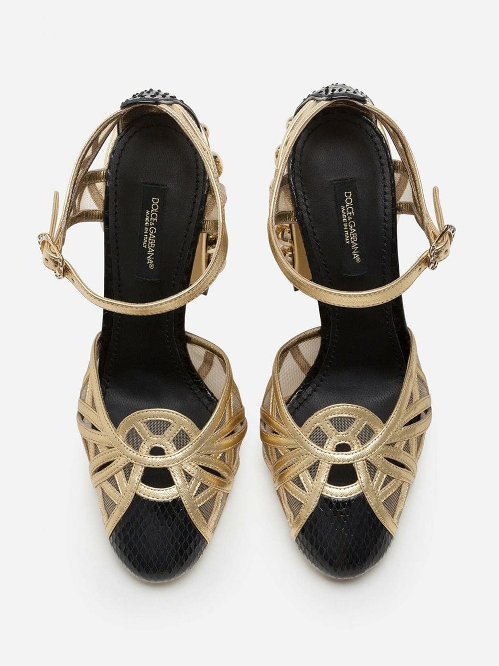 Dolce & Gabbana Stud-Embellishment Round-Toe Pumps