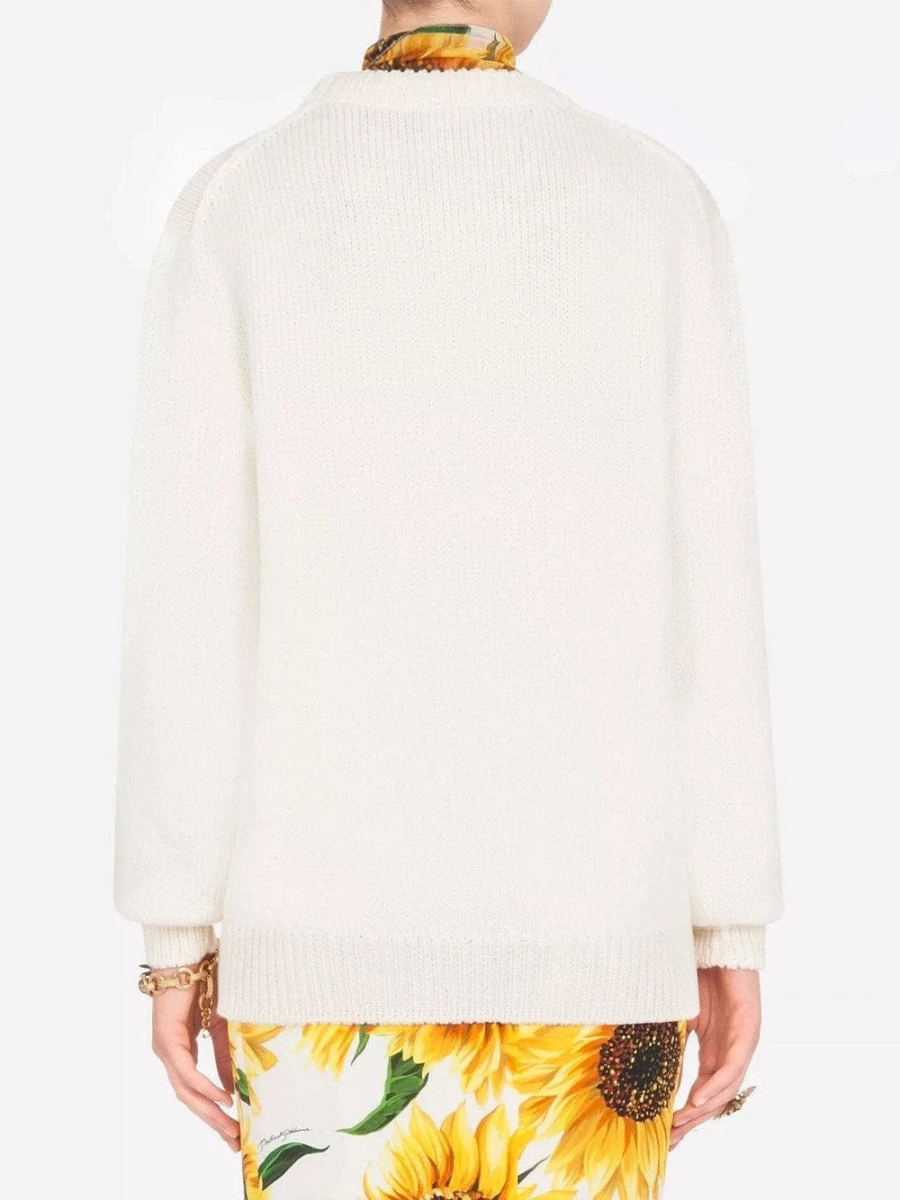 Dolce & Gabbana Sunflower Intarsia Sweater