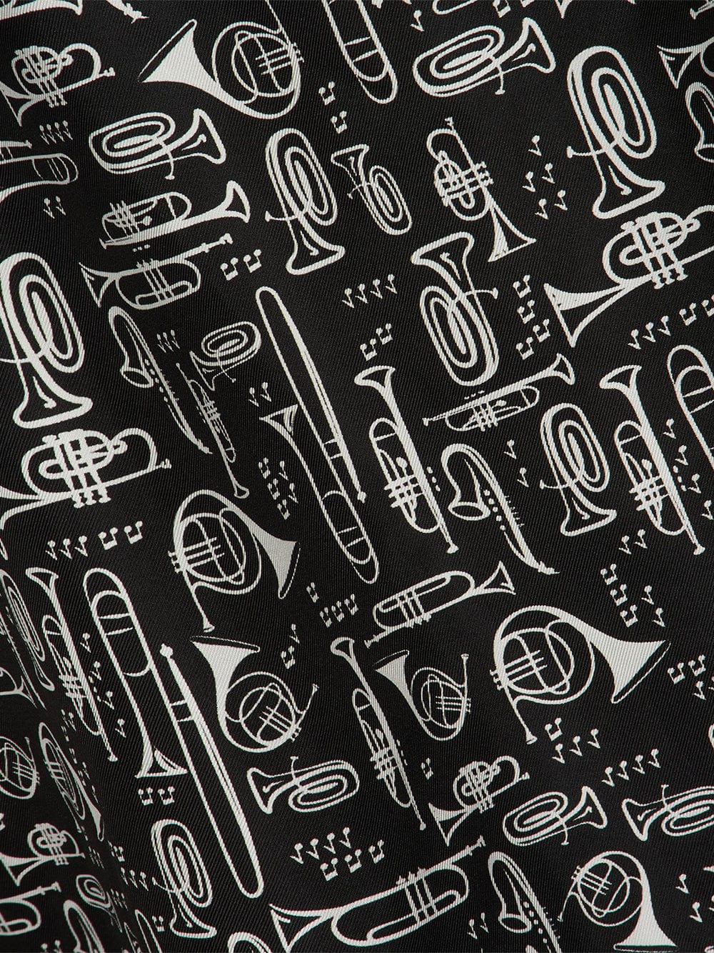 Dolce & Gabbana Trumpets-Print Silk Blouse