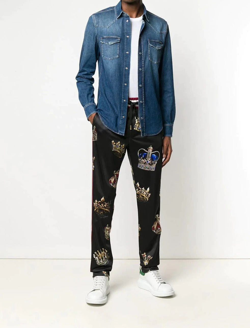 Dolce & Gabbana Western Style Denim Shirt